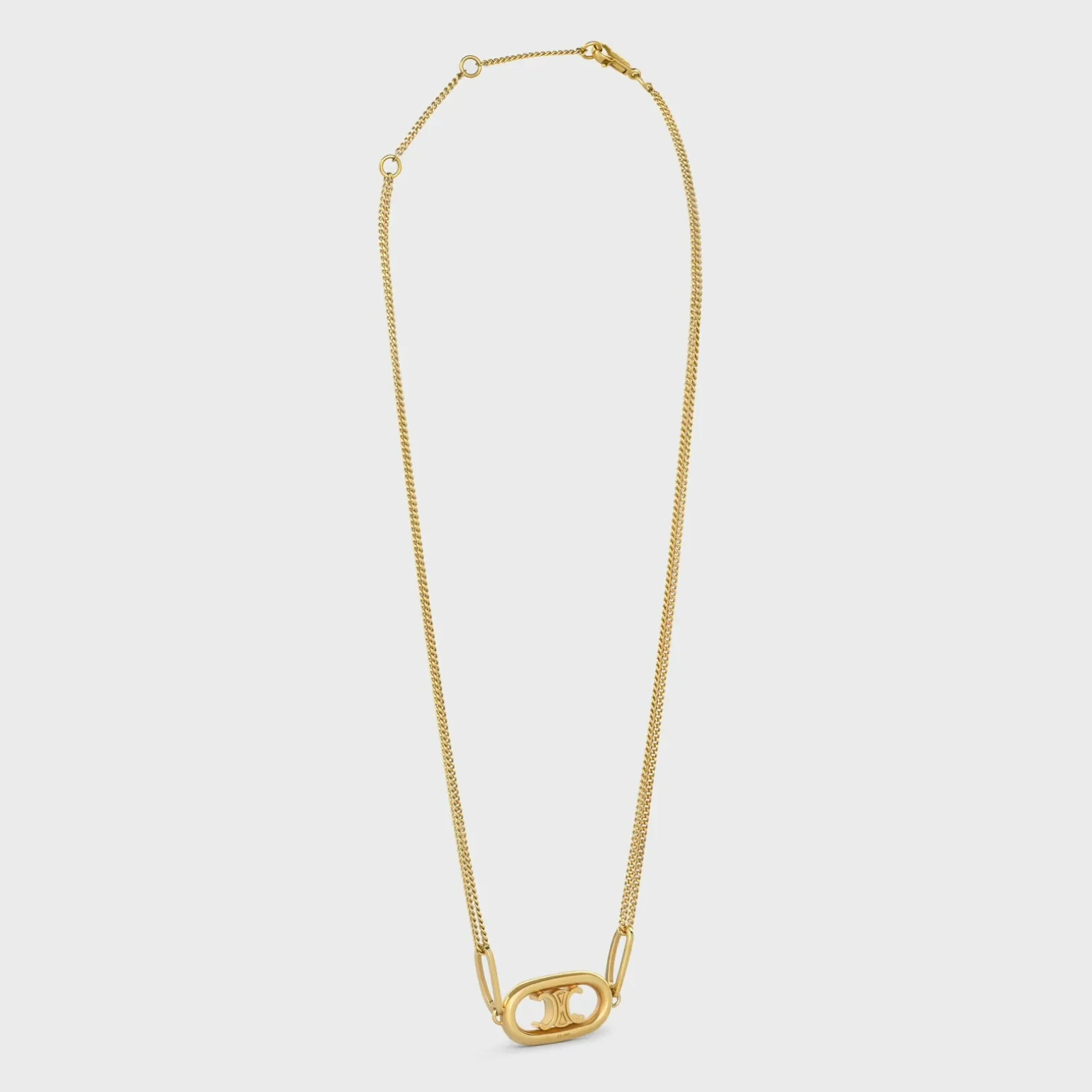 Triomphe Necklace in Gold Brass