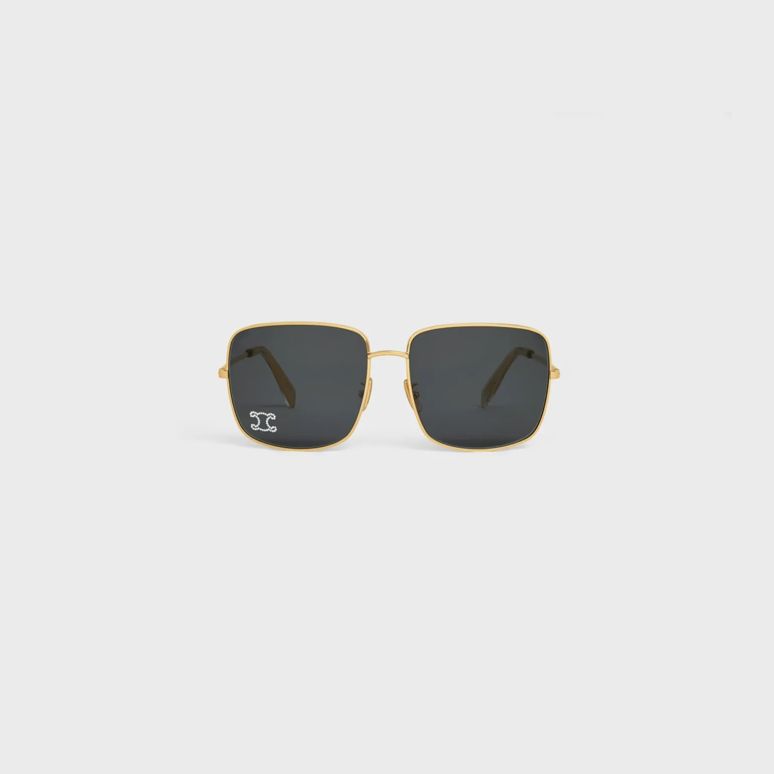 Triomphe Rhinestone 01 Sunglasses in Metal with Crystals