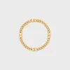 Triomphe Small Gourmette Bracelet in Brass with Gold Finish