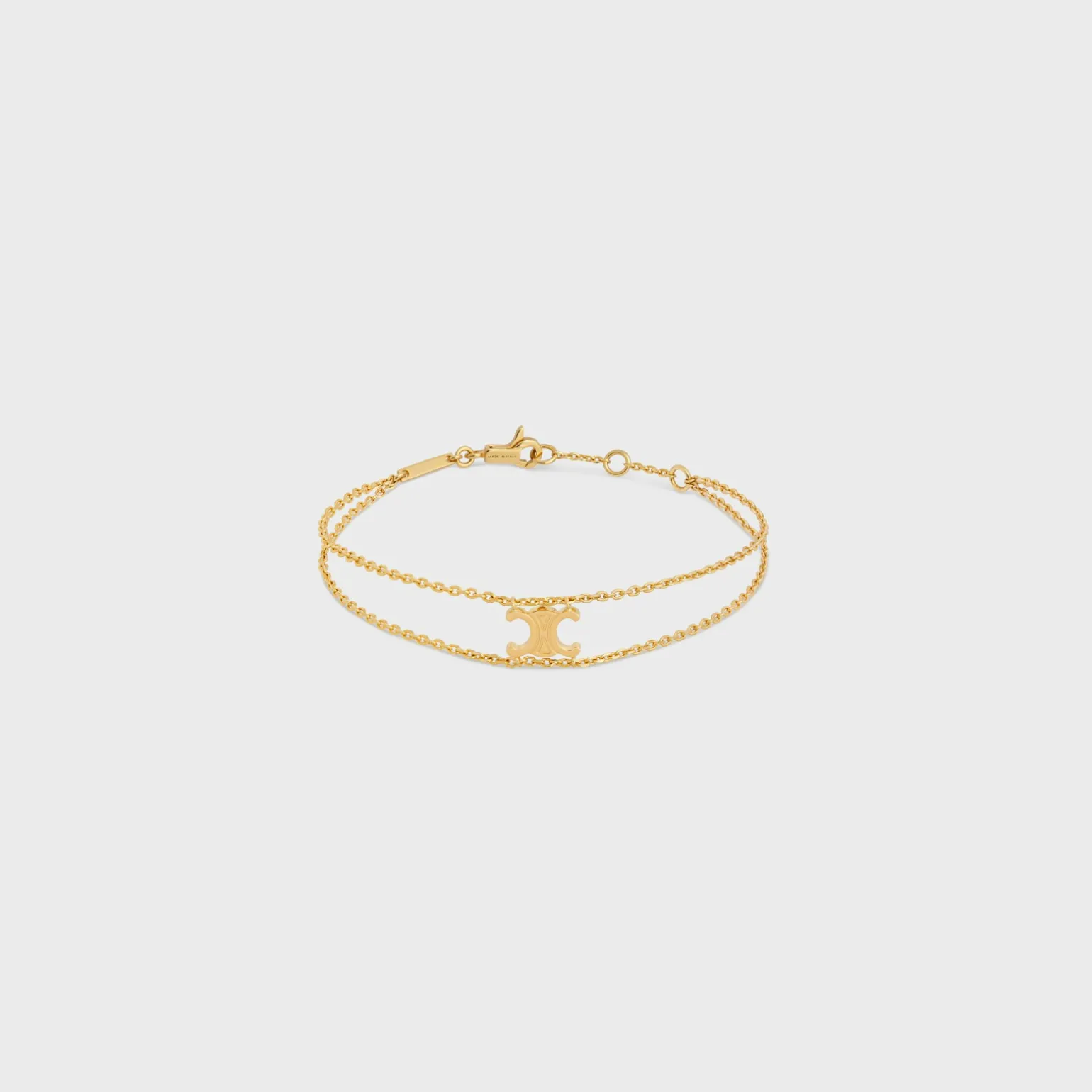 Triomphe Suspended Bracelet in Brass with Gold Finish