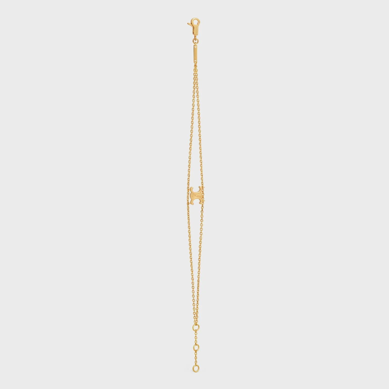 Triomphe Suspended Bracelet in Brass with Gold Finish