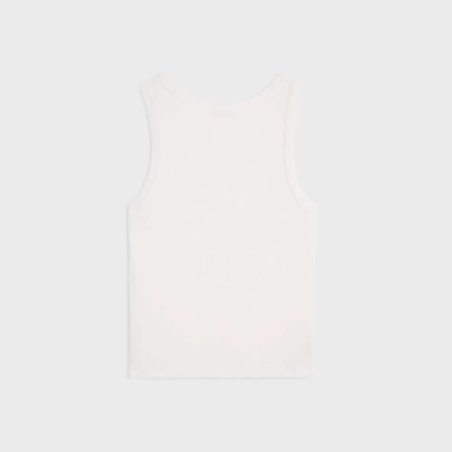 triomphe tank top in ribbed silk jersey
