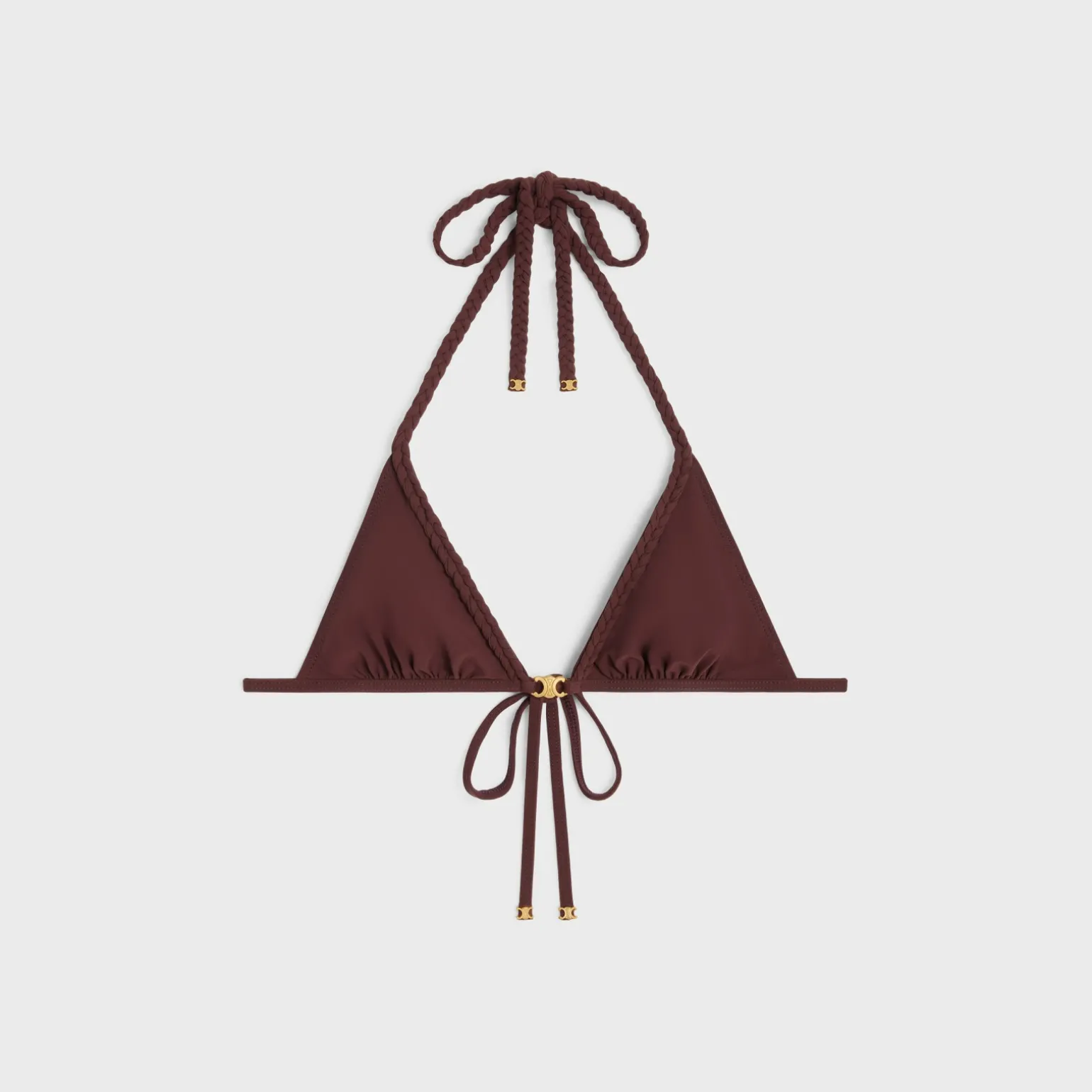triomphe triangle top in matte jersey