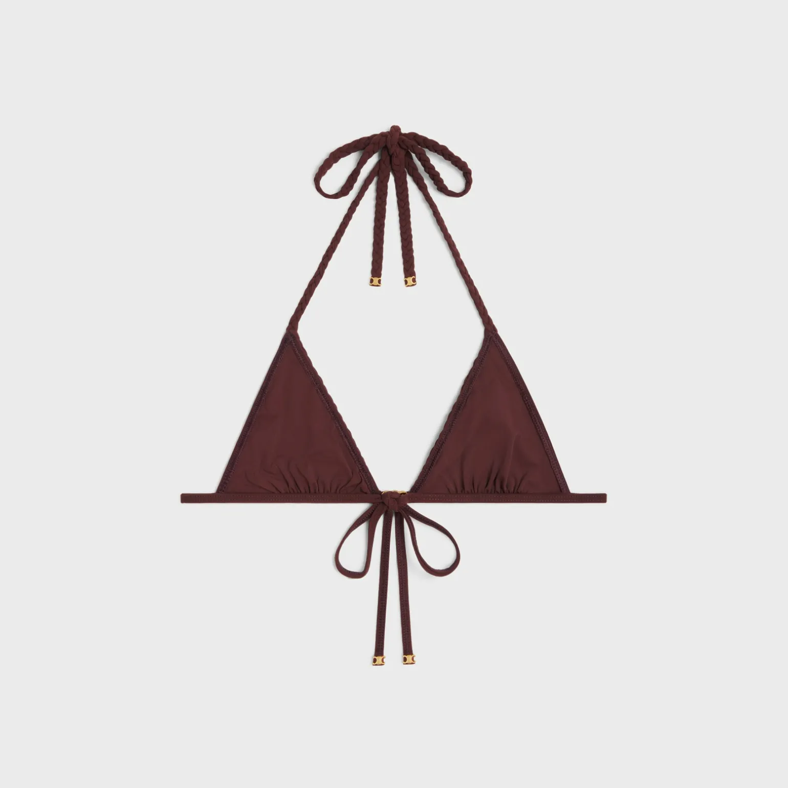 triomphe triangle top in matte jersey