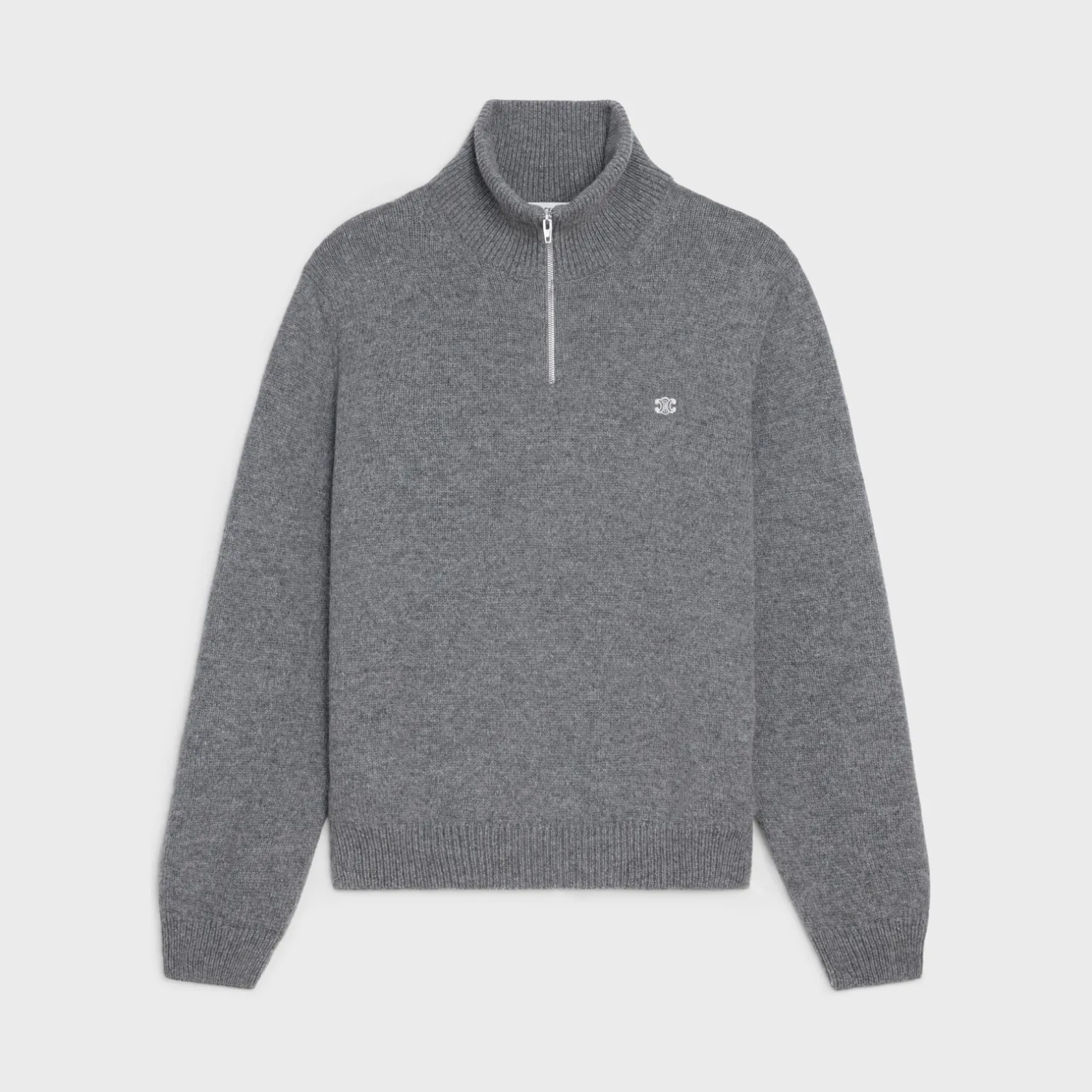 triomphe trucker sweater in wool and cashmere