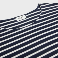 triomphe t-shirt in striped cotton jersey