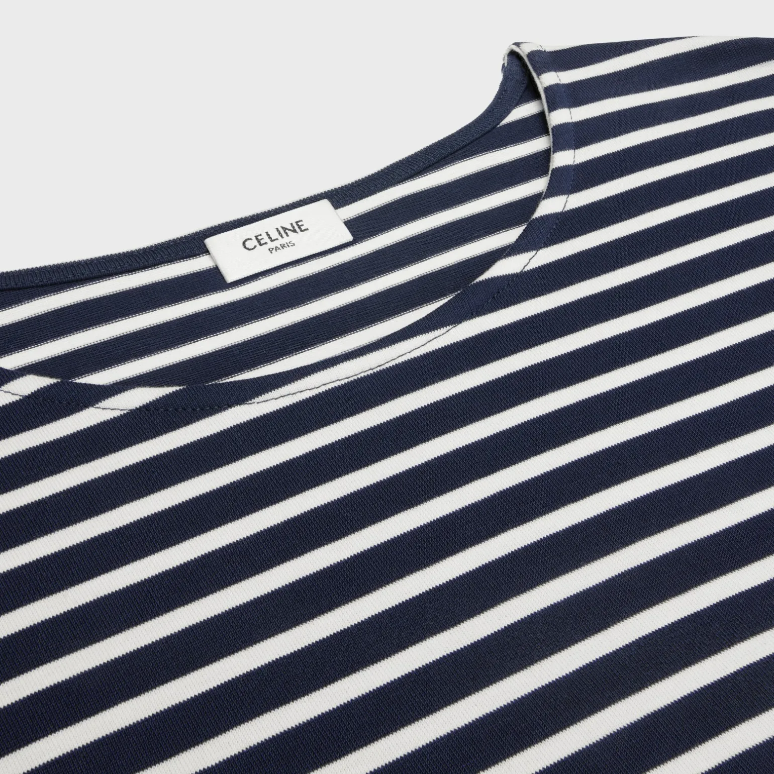 triomphe t-shirt in striped cotton jersey