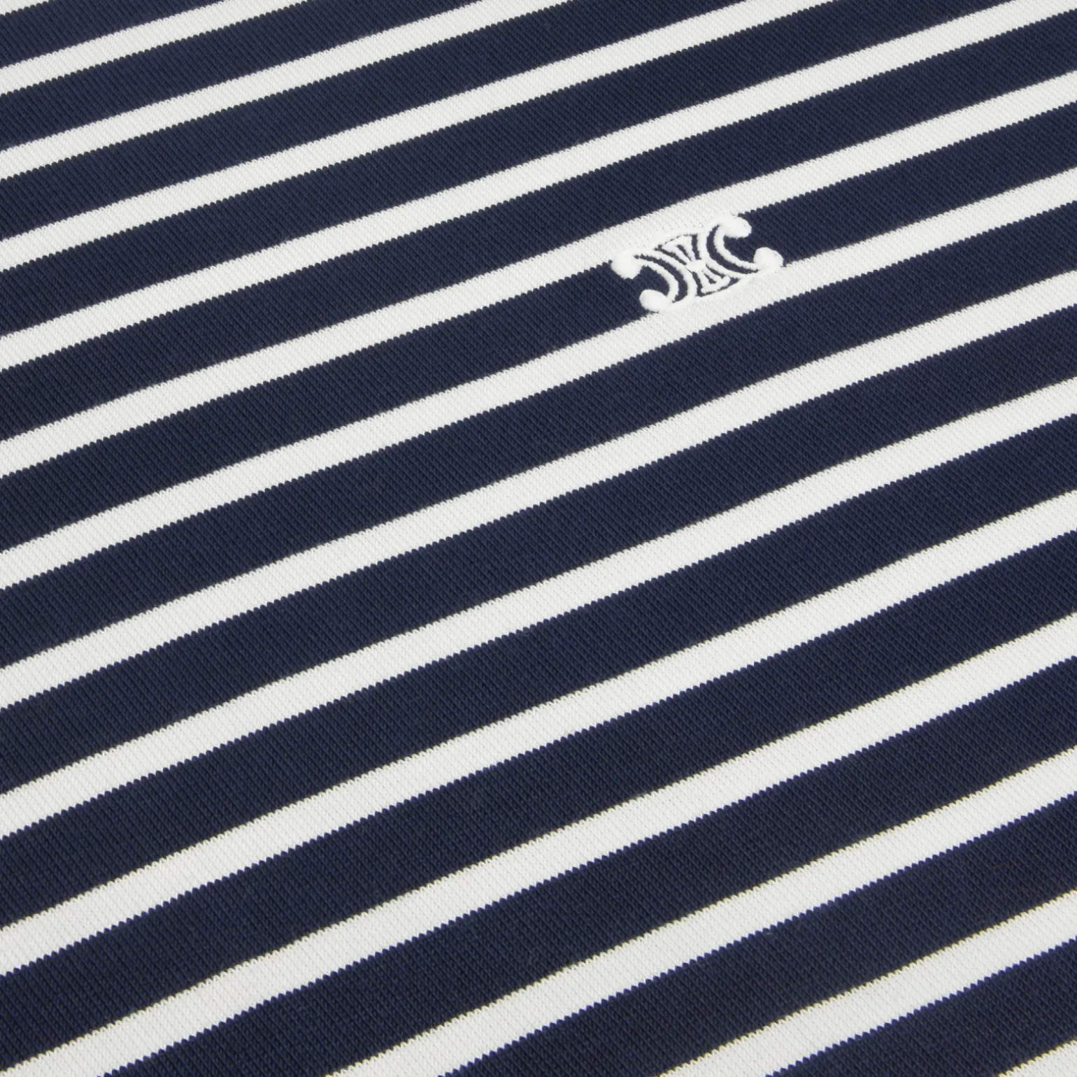 triomphe t-shirt in striped cotton jersey