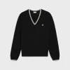 triomphe V-neck sweater in wool
