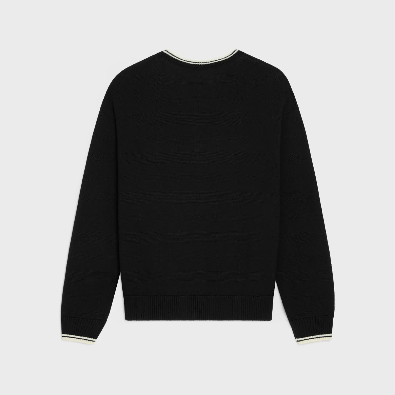 triomphe V-neck sweater in wool