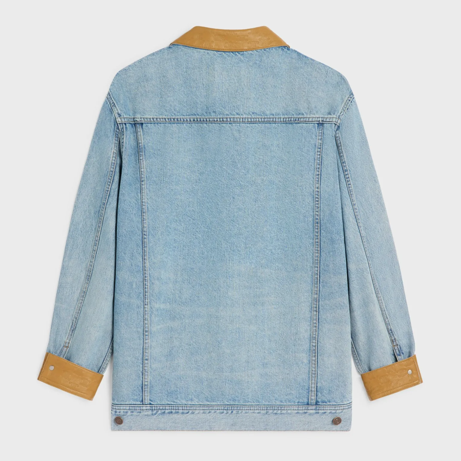 trucker jacket in blue eclipse wash denim