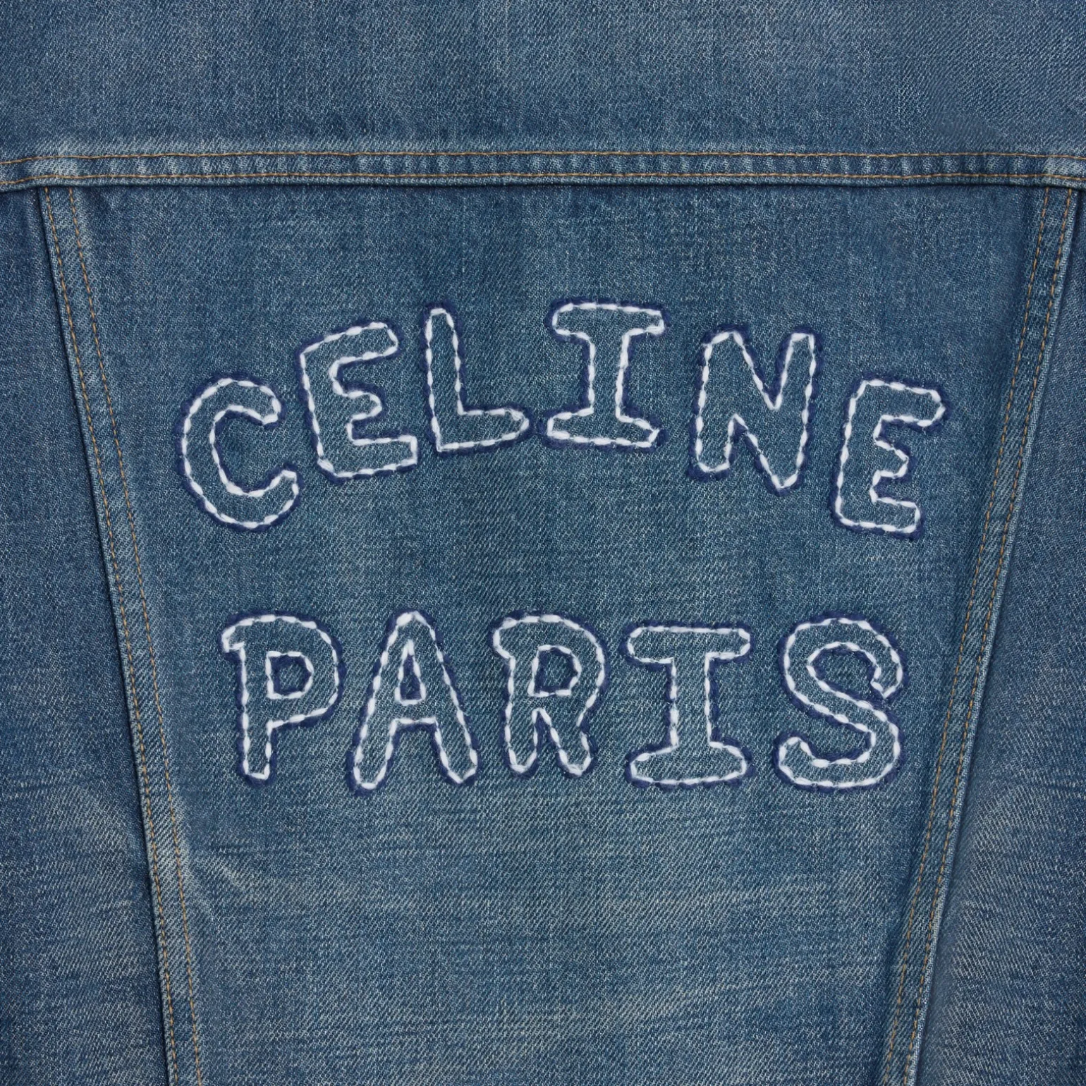 Trucker jacket in dark union wash denim