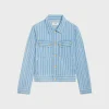 trucker jacket in lightweight denim