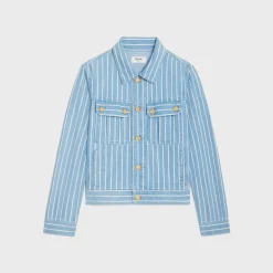 trucker jacket in lightweight denim