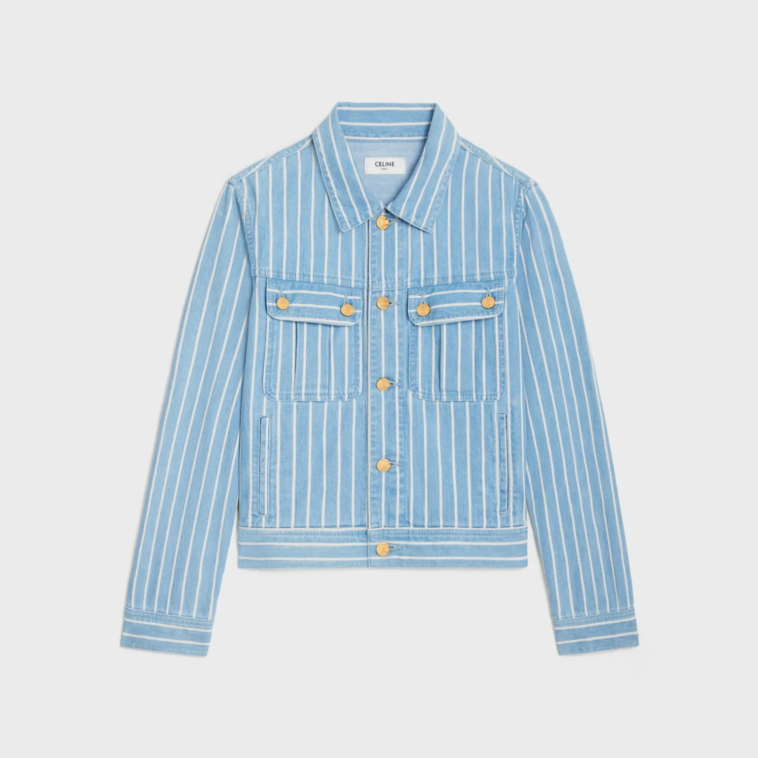 trucker jacket in lightweight denim