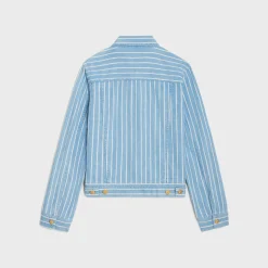 trucker jacket in lightweight denim