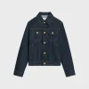 Trucker jacket in rinsed wash denim