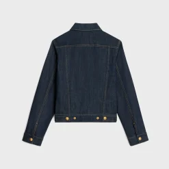 Trucker jacket in rinsed wash denim