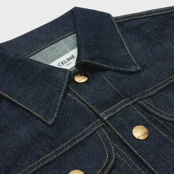 Trucker jacket in rinsed wash denim