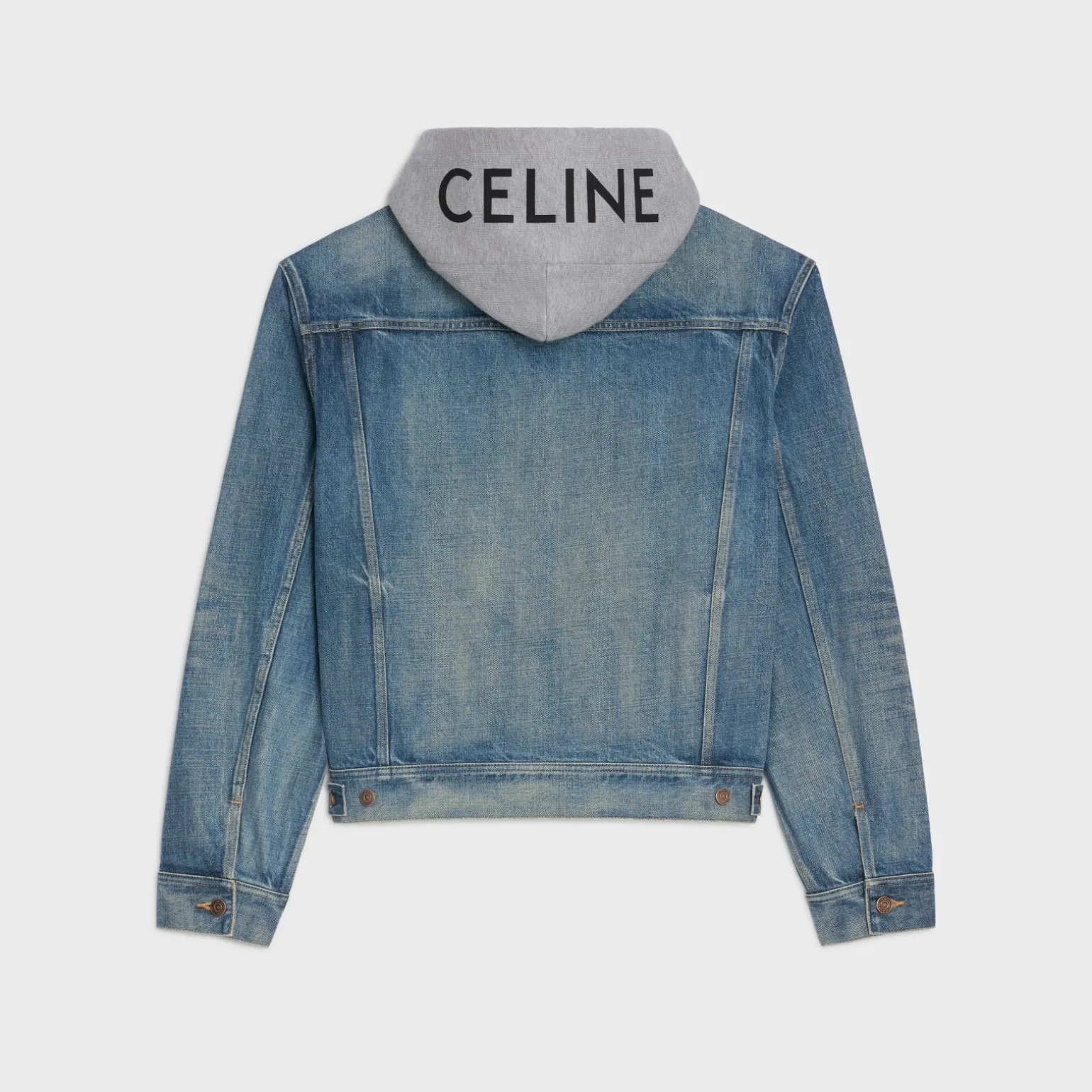 trucker jacket in union wash denim