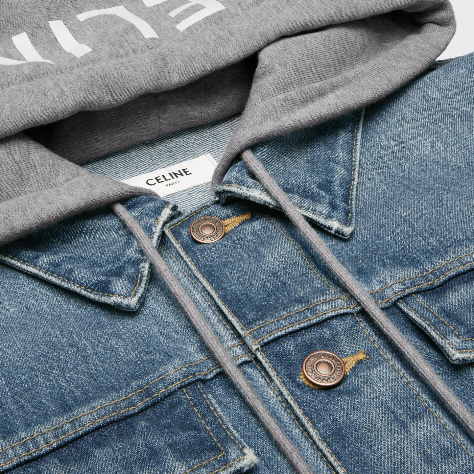 trucker jacket in union wash denim