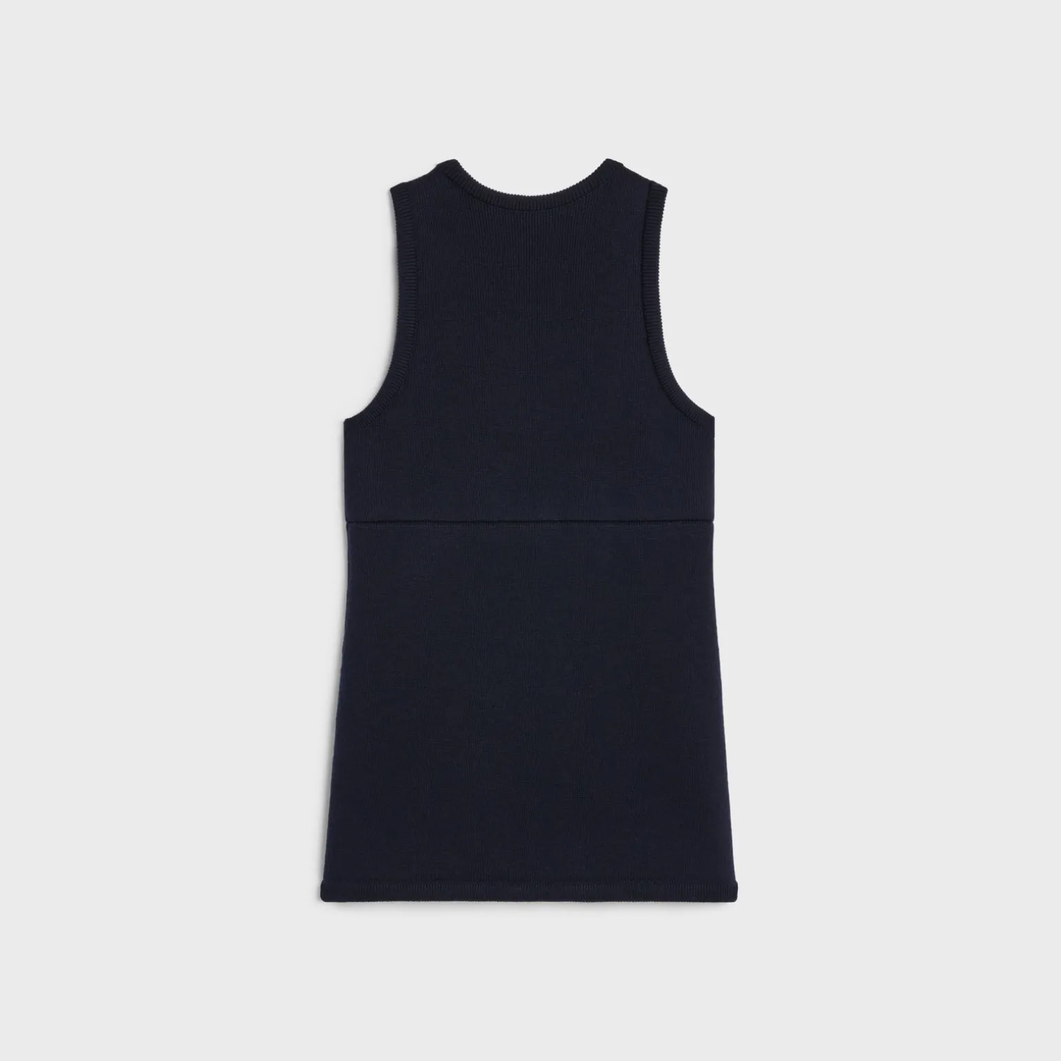 tunic mini dress in interlock wool