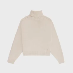 turtleneck sweater in seamless cashmere