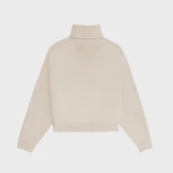 turtleneck sweater in seamless cashmere