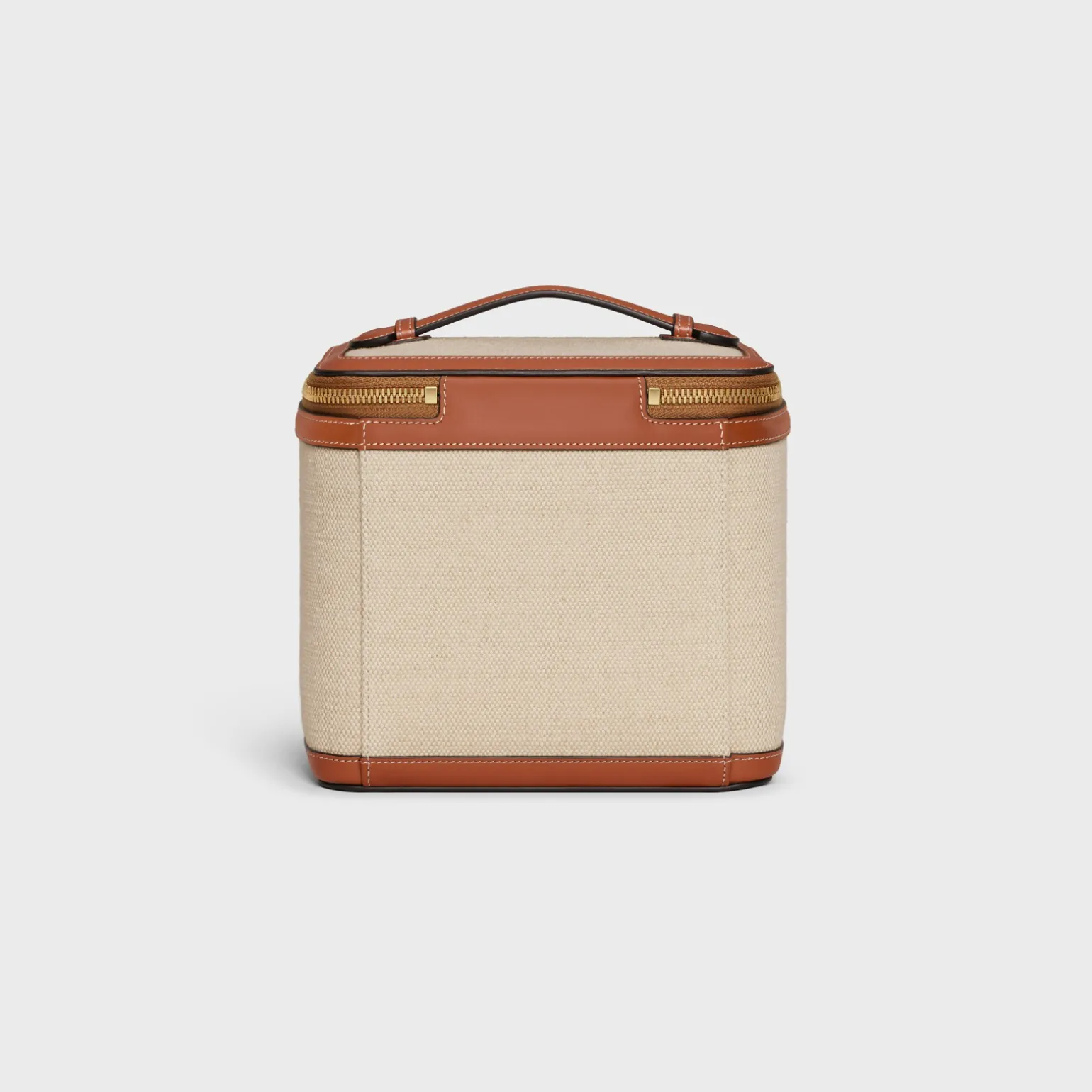 VANITIY CASE IN TEXTILE AND CALFSKIN