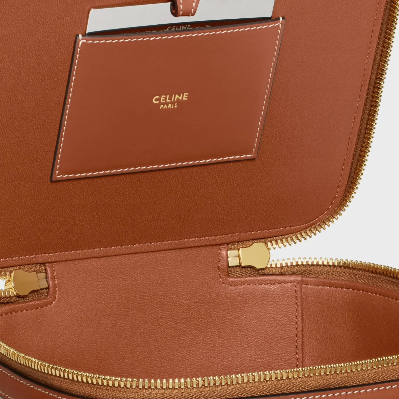VANITIY CASE IN TEXTILE AND CALFSKIN