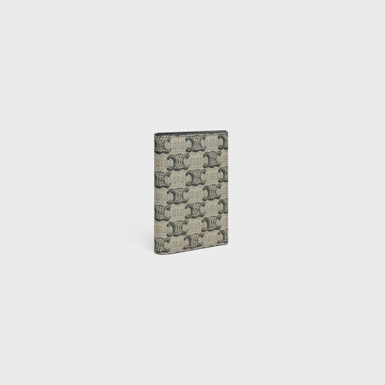 VERTICAL CARD HOLDER Triomphe Canvas New Triomphe2 BEIGE