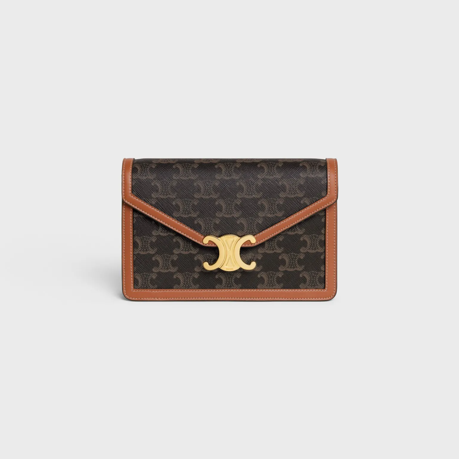 WALLET ON CHAIN MARGO in TRIOMPHE CANVAS and calfskin