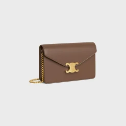 WALLET ON CHAIN MARGO in Shiny calfskin