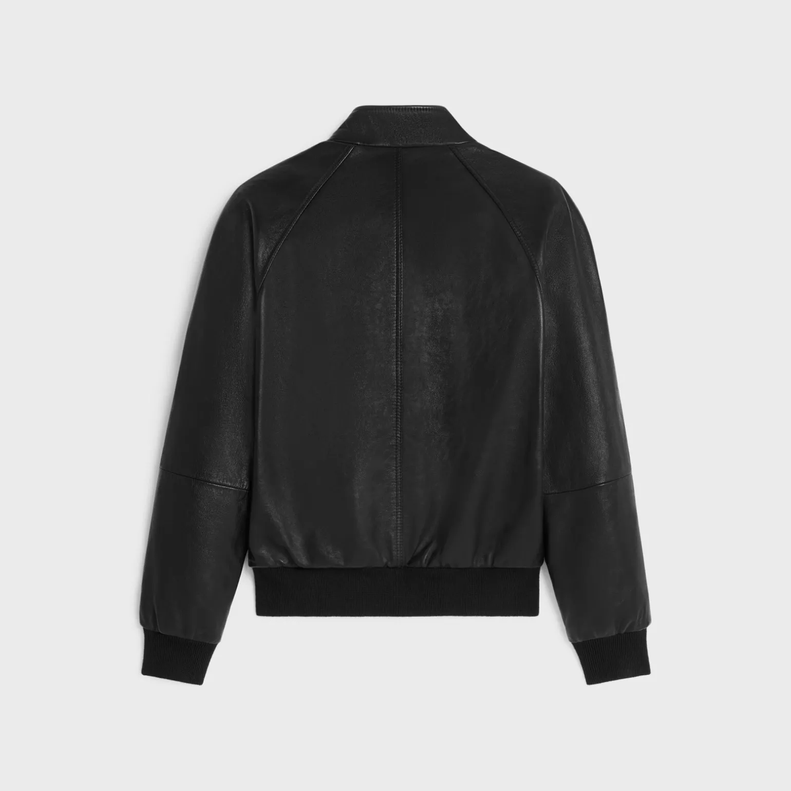 zipped blouson jacket in soft lambskin